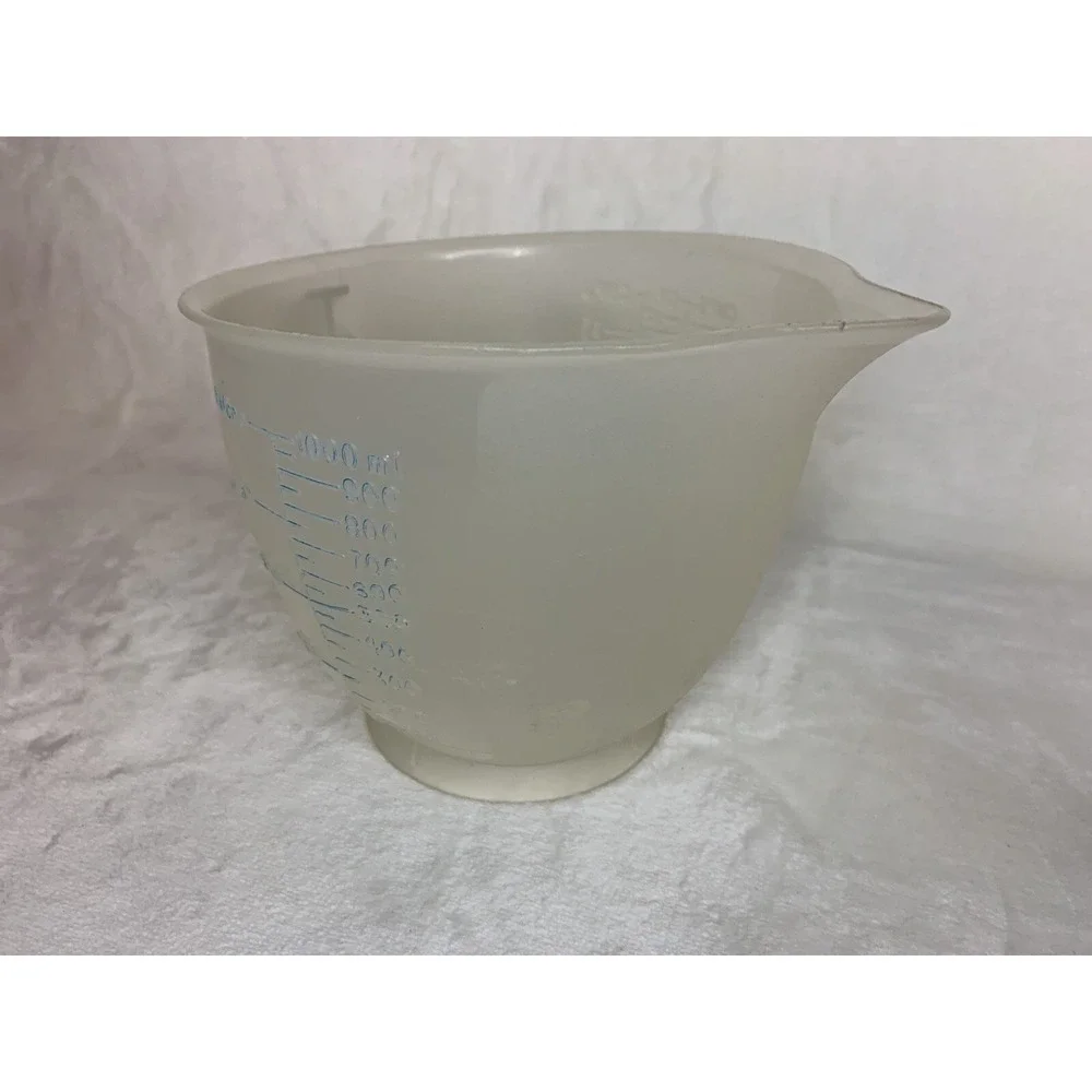 Vintage Tupperware Mix-N-Store 4 Cup 32 Oz Measuring Batter‎ Bowl Pour Cooking